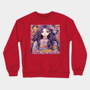 Spring girl Crewneck Sweatshirt